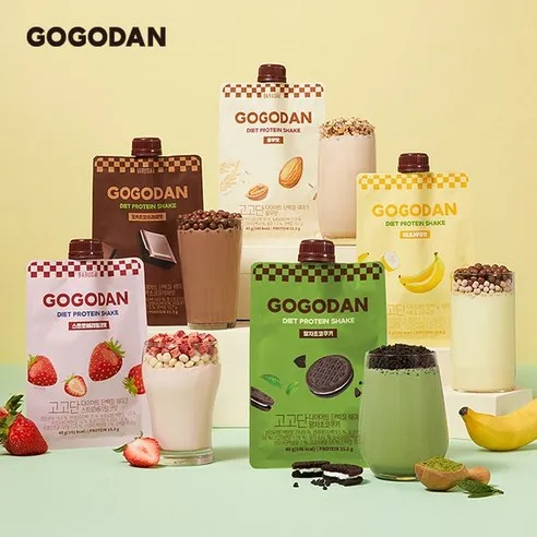 19 Nutrient Diet Protein Shake (40g x 5 packs) | GOGODAN